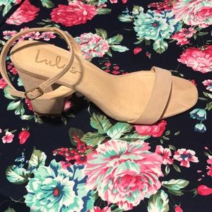 Lulus Arya Nude Suede High Heel Sandals